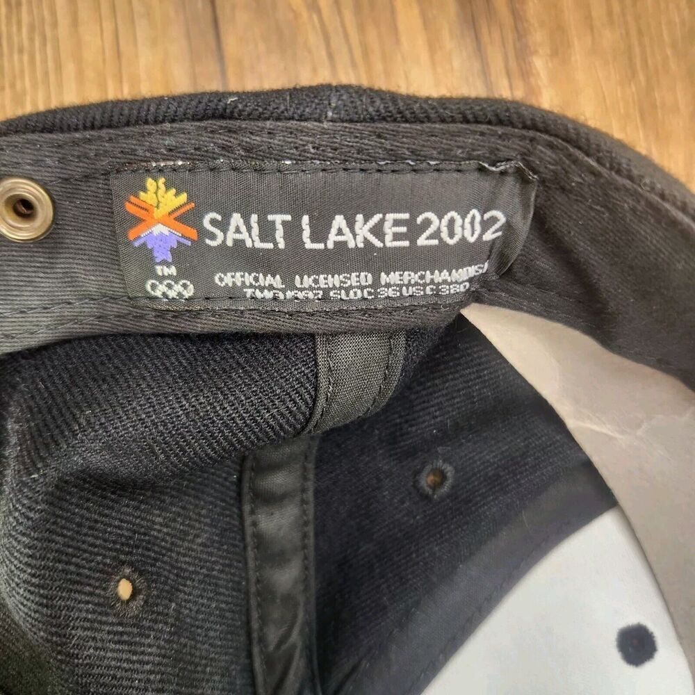 VTG 2002 Salt Lake City Olympic Winter Games Strapback Hat Cap Commemorative - Picture 11 of 11